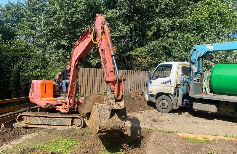 Монтаж газгольдера Спецгаз 6600 л в Боровске под ключ для частного дома