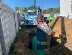 Монтаж газгольдера Спецгаз 3200 л для дома 140 кв.м в Боровске под ключ